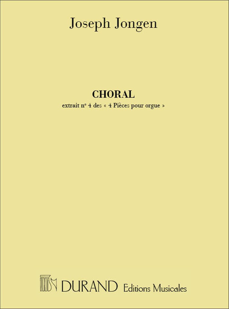 4 Pieces Op 37 N 4 Choral Orgue